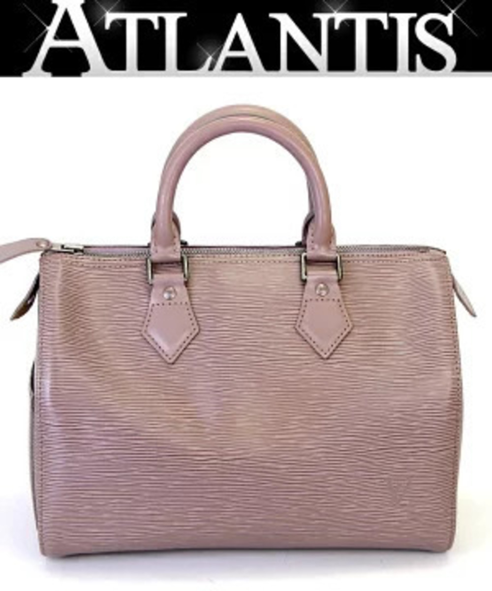 Louis Vuitton Speedy Handbag Epi Leather Lilac
